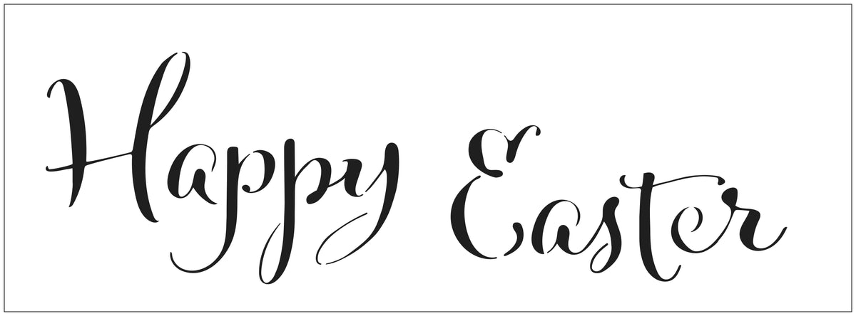 happy easter sign to color