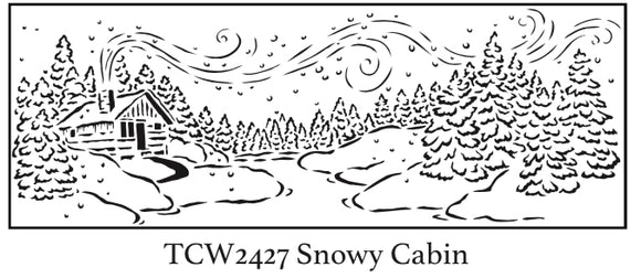 TCW2427 Snowy Cabin