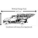 TCW2192 Vintage Truck Sign Stencil