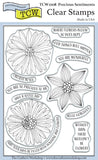 TCW2208 Precious Sentiments 4x6 Clear Stamps