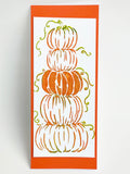 TCW2343 Stacked Pumpkins Slimline Stencil