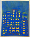 TCW6016 Cityscape Buildings Layered A2 Stencil