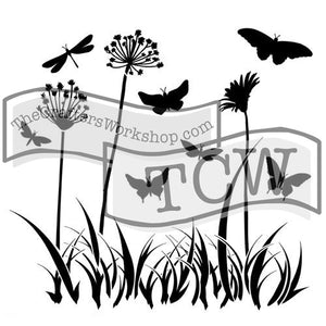 TCW197 Butterfly Meadow Stencil