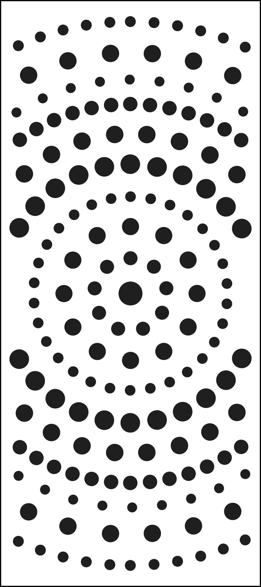 Small Circle Grid Stencil 